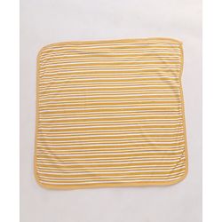 Babyhug Double Layer Interlock Hooded Towel Tiger Print L 75 x B 76 cm- Yellow