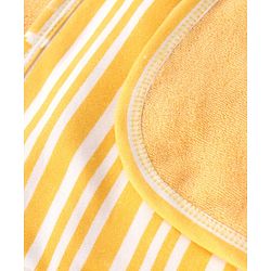 Babyhug Double Layer Interlock Hooded Towel Tiger Print L 75 x B 76 cm- Yellow