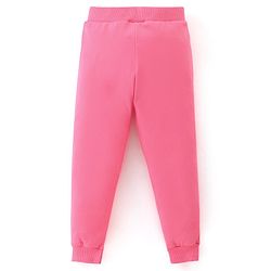 Babyhug Cotton Knit Lounge Pants Floral Print Pack of 3 - Pink & Blue