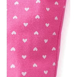 Babyhug Cotton Knit Track Pants Striped & Printed Pack of 3 - Pink & Yellow