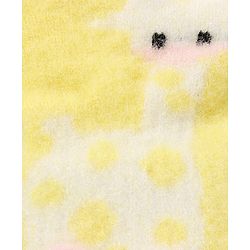 Babyhug Woolen Gloves Pair Giraffe Design - Yellow