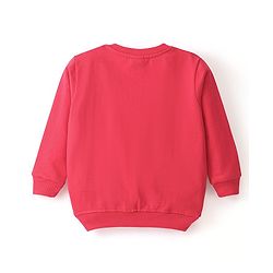 Babyhug Cotton Knit Full Sleeves Sweatshirt With Emoji & Text Graphics Pack Of 2 - Yellow & Red
