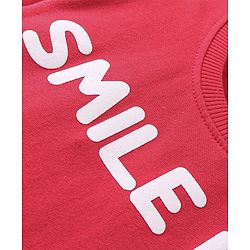 Babyhug Cotton Knit Full Sleeves Sweatshirt With Emoji & Text Graphics Pack Of 2 - Yellow & Red