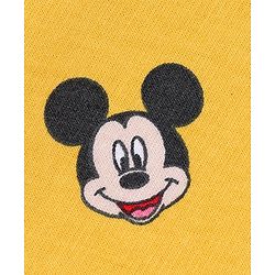 Babyhug Cotton Knit Full Sleeves Sweatshirt With Mickey Mouse Graphics - Yellow & Blue