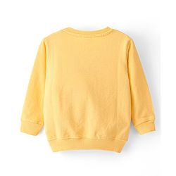 Babyhug Cotton Knit Full Sleeves Sweatshirt Dino Print Pack of 2 - Blue & Yellow