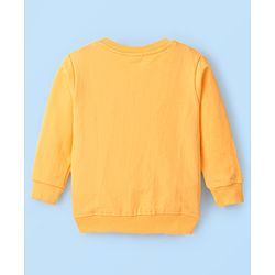 Babyhug Cotton Full Sleeves Graphic Tiger Print Sweatshirts Pack of  2 - White Melange & Yellow