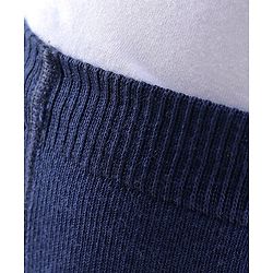 Cutewalk by Babyhug Non Terry Footed Anti Bacterial Solid  Tights - Navy Blue