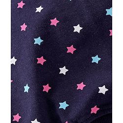 Babyhug Cotton Knit Full Sleeves Sweatshirts with Star Print Pack of 2 - Pink & Navy Blue