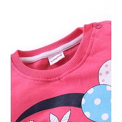 Babyhug Cotton Knit Full Sleeves Sweatshirts with Star Print Pack of 2 - Pink & Navy Blue