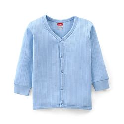 Babyhug Full Sleeves Solid Thermal Vest - Blue