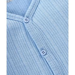 Babyhug Full Sleeves Solid Thermal Vest - Blue