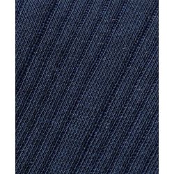 Babyhug Full Sleeves Front Open Solid Color Thermal Wear - Dark Navy Blue