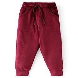 Babyhug Full Sleeves Winter Wear Set Mini Influences Print - Maroon