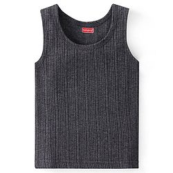 Babyhug Sleeveless Solid Thermal Vest - Dark Grey