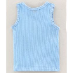Babyhug Sleeveless Thermal Vest Solid Colour - Blue