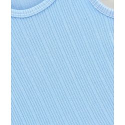Babyhug Sleeveless Thermal Vest Solid Colour - Blue
