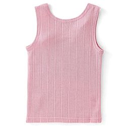 Babyhug Sleeveless Solid Thermal Vest - Pink