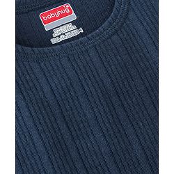 Babyhug Sleeveless Thermal Vest Solid Colour - Blue