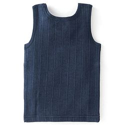 Babyhug Sleeveless Thermal Vest Solid Colour - Blue