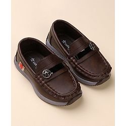 Cute Walk by Babyhug Slip On Formal Wear Shoes - Brown