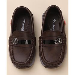 Cute Walk by Babyhug Slip On Formal Wear Shoes - Brown