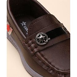 Cute Walk by Babyhug Slip On Formal Wear Shoes - Brown