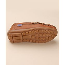 Cute Walk by Babyhug Formal & Partywear Slip On Shoes - Tan Brown