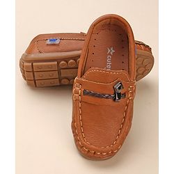Cute Walk by Babyhug Formal & Partywear Slip On Shoes - Tan Brown
