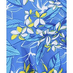 Babyhug Sleeveless Frock Style Swimsuit Floral Print - Blue
