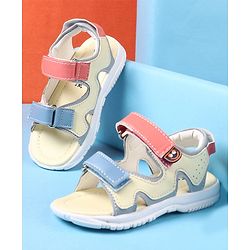 Cute Walk by Babyhug Velcro Closure Sandals - Yellow