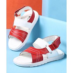 Cute Walk by Babyhug Velcro Closure Sandals - Red