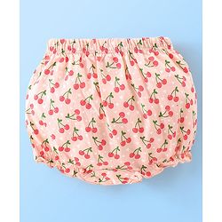 Babyhug Cotton Bloomers Polka Dots & Fruits Printed Pack of 3 - Multicolour