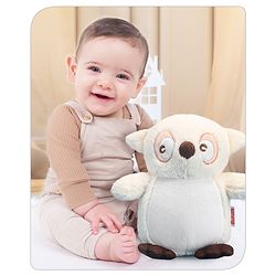 Babyhug Owl Soft Toy Cream- Height 31 cm