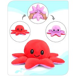 Babyhug Reversible Octopus Soft Toy Purple &  Pink-11cm