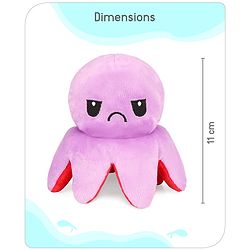 Babyhug Reversible Octopus Soft Toy Purple &  Pink-11cm