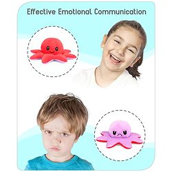 Babyhug 11 cm Reversible Octopus Soft Toy Purple & Pink