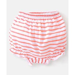 Babyhug Cotton Knit Bloomers Floral & Stripes Print Pack of 5 - Multicolor