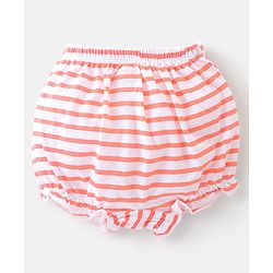 Babyhug Cotton Knit Bloomers Floral & Stripes Print Pack of 5 - Multicolor