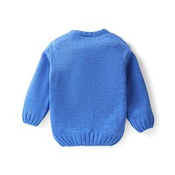Babyhug Knit Full Sleeves Pullover Cable Knit Design - Blue