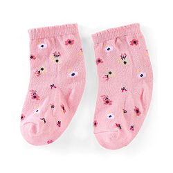 Cutewalk By Babyhug Anti Bacterial Ankle Length Socks Unicorn & Cloud Print Pack Of 3 - Pink & Blue