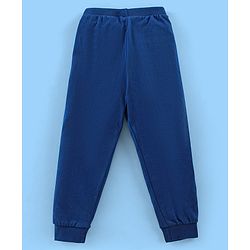 Babyhug Cotton Full Length Lounge Pant Cars Printed Pack of 2 - Blue & Yellow
