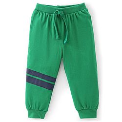 Babyhug Cotton Full Length Lounge Pants Truck Print Pack of 2- Blue & Green