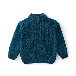 Babyhug Cable Knit Pullover - Navy