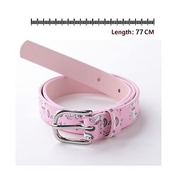 Babyhug Buckle Closure Belt unicorn Print - Pink