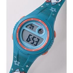 Babyhug Free Size Digital Watch With Space Design - Blue