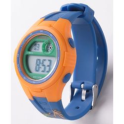 Babyhug Free Size Digital Watch With Dino Print - Blue
