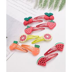 Babyhug Snap Clips Pack of 10 - Pink & Yellow