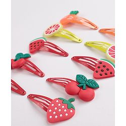 Babyhug Snap Clips Pack of 10 - Pink & Yellow
