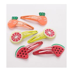 Babyhug Snap Clips Pack of 10 - Pink & Yellow