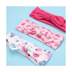 Babyhug Free Size Headbands with Bow Pack of 3 - Multicolor